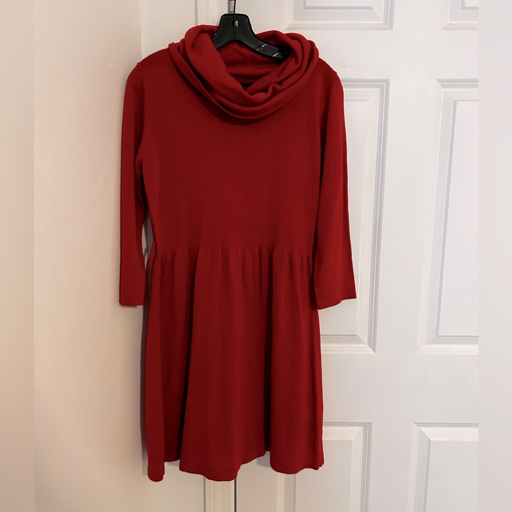 Red sweater dress, medium